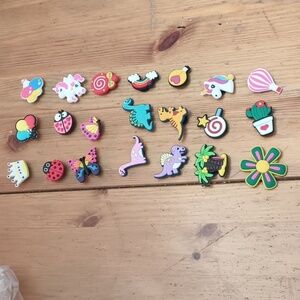 Set of 21 fantasy themed shoe charms